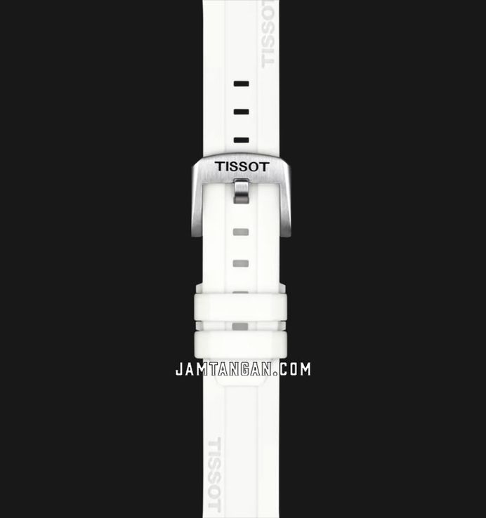 Tissot Seastar 1000 36mm T-Sport T120.210.17.116.00 Mother Of Pearl Dial White Silicone Strap