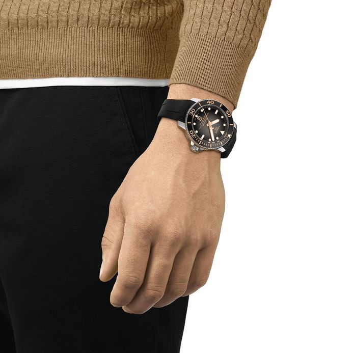 Tissot Seastar 2000 Professional Powermatic 80 46mm T-Sport T120.607.17.441.01 Black Rubber Strap