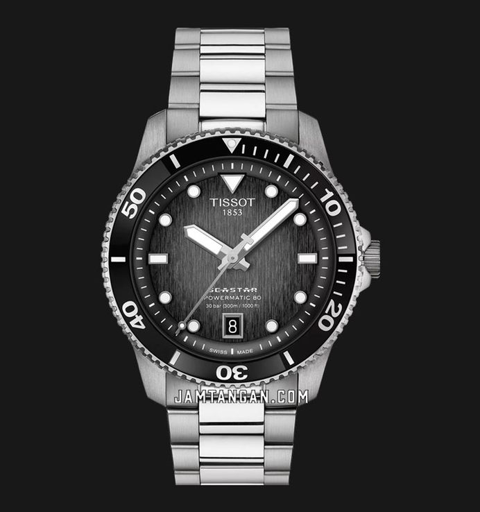 Tissot Seastar 1000 Powermatic 80 40mm T-Sport T120.807.11.051.00 Graded Dial St. Steel Strap 