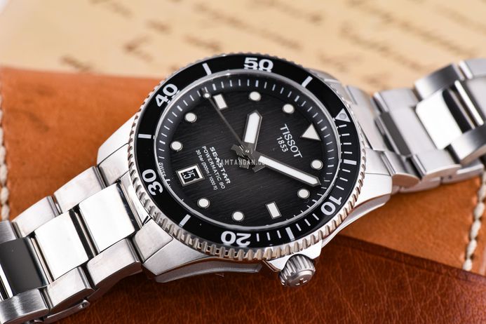 Tissot Seastar 1000 Powermatic 80 40mm T-Sport T120.807.11.051.00 Graded Dial St. Steel Strap 
