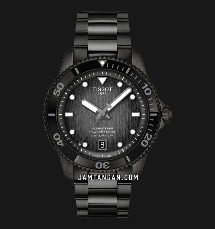 Tissot Seastar 1000 Powermatic 80 40mm T-Sport T120.807.33.051.00 Grey Gradient Dial St Steel Strap 