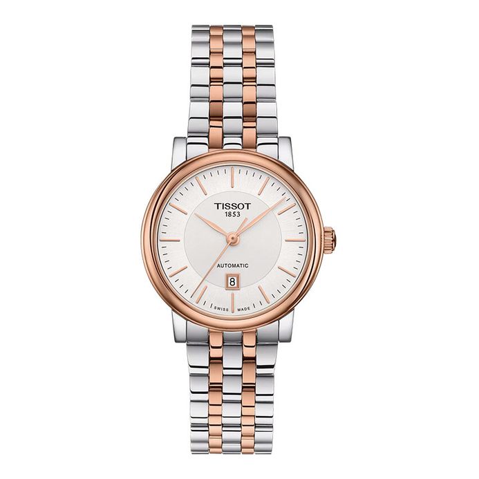 Tissot Carson Premium Automatic Lady 30mm T-Classic  Silver Dial Steel Strap