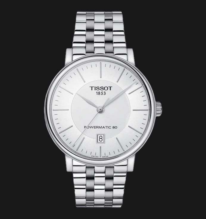 Tissot Carson Premium Powematic 80 40 mm T-Classic T122.407.11.031.00 Stainless Steel Strap