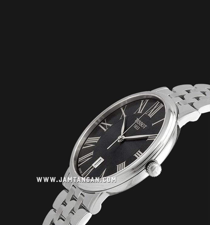 Tissot Carson Premium 40mm T-Classic T122.410.11.053.00 Black Dial Stainless Steel Strap