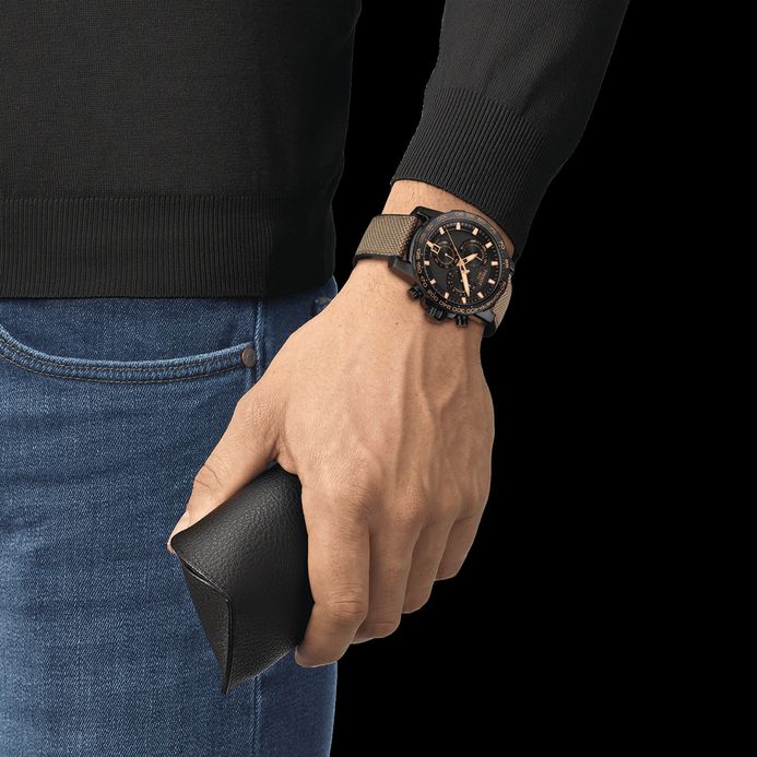Tissot Supersport Chrono 45.5mm T-Sport T125.617.37.051.01 Black Dial Nylon With Rubber Strap