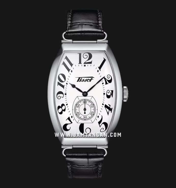 Tissot Heritage Porto Mechanical 31.3mm T128.505.16.012.00 Men White Dial Black Leather Strap