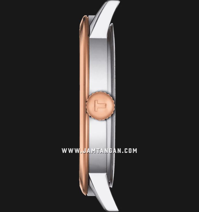 Tissot T-Classic T129.410.22.013.00 Dream White Dial Dual Tone Stainless Steel Strap