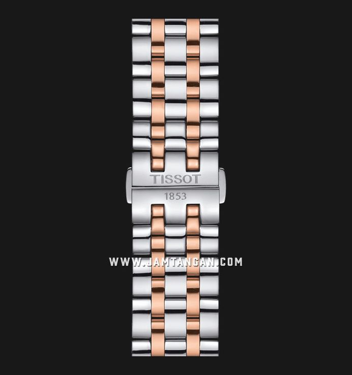 Tissot T-Classic T129.410.22.013.00 Dream White Dial Dual Tone Stainless Steel Strap