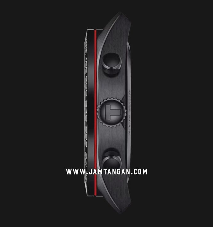 Tissot T-Sport T131.617.36.052.00 PRS 516 Chronograph Black Dial Black Leather Strap