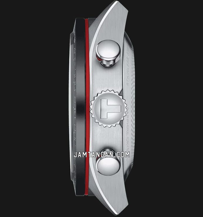 Tissot PRS 516 Automatic Chronograph 45mm T-Sport T131.627.11.052.00 Black Dial St. Steel Strap