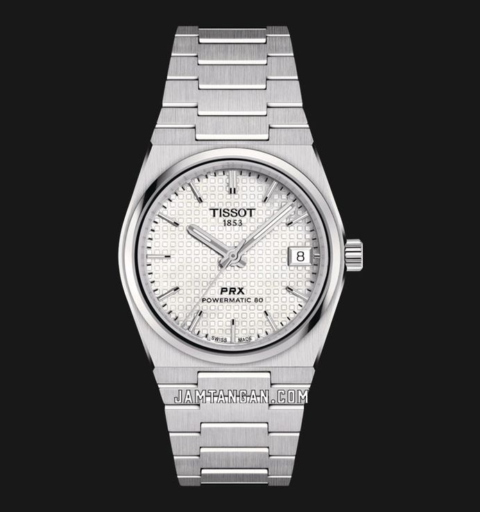 Tissot PRX Powermatic 80 35mm T-Classic T137.207.11.111.00 White MOP Dial Stainless Steel Strap