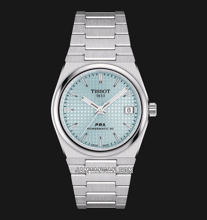 Tissot PRX Powermatic 80 35mm T-Classic T137.207.11.351.00 Ice Blue Dial Stainless Steel Strap