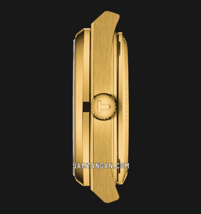 Tissot PRX Powermatic 80 35mm T-Classic T137.207.33.021.00 Champagne Dial Gold St. Steel Strap 