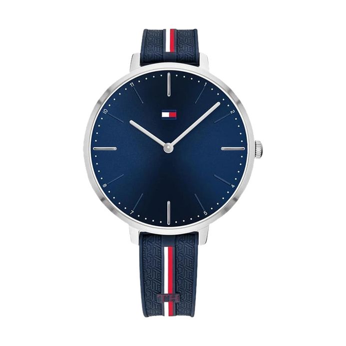 Tommy Hilfiger Alexa 1782154 Ladies Blue Navy Dial Multi Tone Rubber Strap