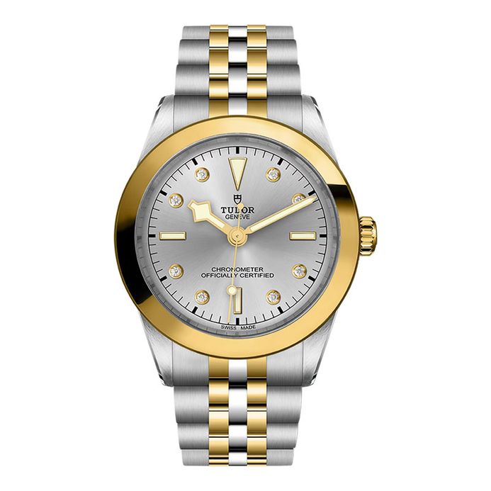 Tudor Black Bay 39 M79663-0007 Silver With Diamond Dial Dual Tone