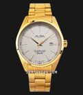 Alba Prestige AG8384X1 Gold Dial Gold Stainless Steel Strap-0
