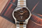 Alba Prestige AG8L13X1 Men Brown Patterned Dial Dual Tone Stainless Steel Strap-3