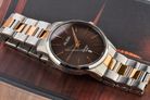 Alba Prestige AG8L13X1 Men Brown Patterned Dial Dual Tone Stainless Steel Strap-4