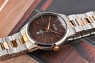 Alba Prestige AG8L13X1 Men Brown Patterned Dial Dual Tone Stainless Steel Strap-5