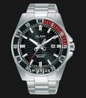 Alba Active AG8L97X1 Men Black Patterned Dial Stainless Steel Strap-0