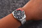 Alba Active AG8L97X1 Men Black Patterned Dial Stainless Steel Strap-8
