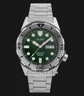 Alba Mechanical AL4371X1 Men Green Dial Stainless Steel Strap-0