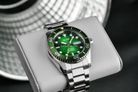 Alba Mechanical AL4437X1 Automatic Men Green Black Gradation Patterned Dial Stainless Steel Strap-6