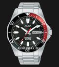 Alba Mechanical AL4457X1 Automatic Men Black Patterned Dial Stainless Steel Strap-0