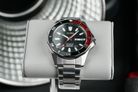 Alba Mechanical AL4457X1 Automatic Men Black Patterned Dial Stainless Steel Strap-5