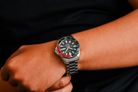 Alba Mechanical AL4457X1 Automatic Men Black Patterned Dial Stainless Steel Strap-8