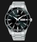 Alba Mechanical AL4595X1 Automatic Men Black Dial Stainless Steel Strap-0