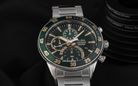 Alba Active AM3889X1 Chronograph Men Green Dial Stainless Steel Strap-5