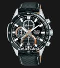 Alba Active AM3975X1 Chronograph Men Black Dial Black Leather Strap-0