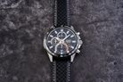Alba Active AM3975X1 Chronograph Men Black Dial Black Leather Strap-5