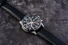 Alba Active AM3975X1 Chronograph Men Black Dial Black Leather Strap-6