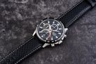 Alba Active AM3975X1 Chronograph Men Black Dial Black Leather Strap-7