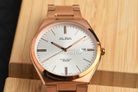 Alba Prestige AS9H96X1 Men Silver Dial Rose Gold Stainless Steel Strap-5