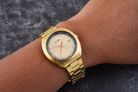 Alba Fashion AS9K80X1 Men Gold Dial Gold Stainless Steel Strap-8