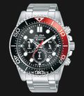 Alba Active AT3J37X1 Men Chronograph Black Dial Stainless Steel Strap-0