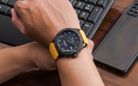 Alexandre Christie Automatic AC 3042 MA RIPBAYL Man Black Dial Yellow Rubber Strap + Ekstra Strap-6