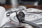 Alexandre Christie Automatic AC 3044 MA LEPBA Man Black Dial Leather Strap-3