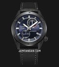Alexandre Christie Automatic AC 3046 MA LIPBU Men Blue Dial Black Leather Strap-0