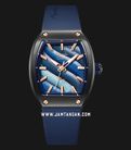 Alexandre Christie Passion AC 5001 LH RBRBABU Ladies Dual Tone Dial Blue Rubber Strap-0