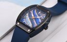 Alexandre Christie Passion AC 5001 LH RBRBABU Ladies Dual Tone Dial Blue Rubber Strap-6