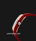 Alexandre Christie Passion AC 5001 LH RTRRE Ladies Multicolor Dial Red Rubber Strap-1