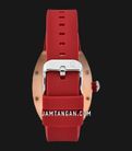 Alexandre Christie Passion AC 5001 LH RTRRE Ladies Multicolor Dial Red Rubber Strap-2