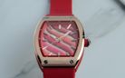 Alexandre Christie Passion AC 5001 LH RTRRE Ladies Multicolor Dial Red Rubber Strap-5