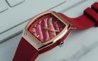 Alexandre Christie Passion AC 5001 LH RTRRE Ladies Multicolor Dial Red Rubber Strap-6