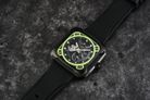 Alexandre Christie Automatic AC 6577 MA RIPBALE V2 Open Heart Dial Black Rubber Strap-6