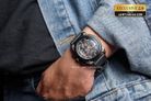 Alexandre Christie Chronograph AC 6612 MC REPBARE Men Black Rubber Strap Exclusive at Jamtangan.com-10